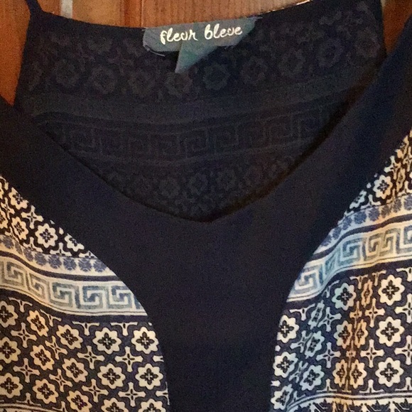 Blue print top - Picture 4 of 5